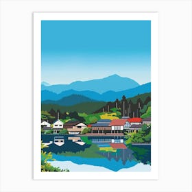 Karuizawa Japan 1 Colourful Illustration Art Print