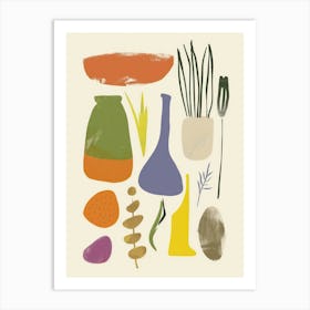 Cute Abstract Objects Collection 7 Art Print