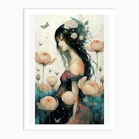 Femme Florale Art Print