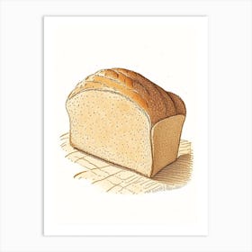 Soybean Bread Bakery Product Quentin Blake Illustration 1 Art Print