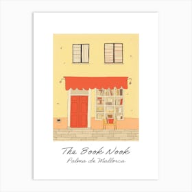 Palma De Mallorca The Book Nook Pastel Colours 4 Poster Art Print