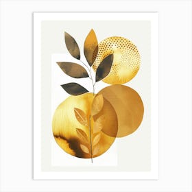 Gold Leaf 18 Art Print