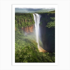 Kaieteur Falls, Guyana Realistic Photograph (2) Art Print