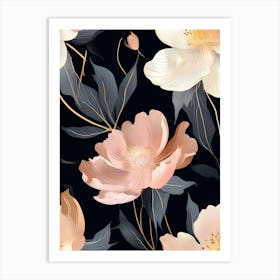 Peony Wallpaper 2 Art Print