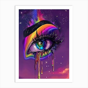 Rainbow Eye Art Print