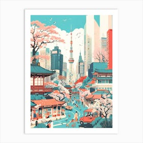 Tokyo City Art Print