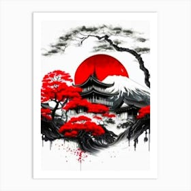 Japanese Landscape Art Print