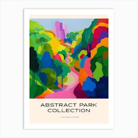 Abstract Park Collection Poster Namsan Park Seoul South Korea 2 Art Print