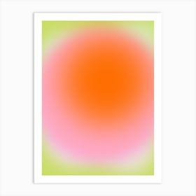 Juicy Abstract Gradient Aura Art Print