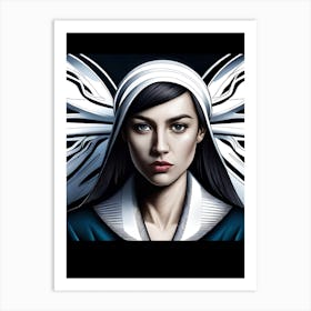 Nun AI Art Print