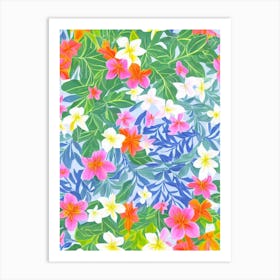 Pink Jasmine Eclectic Boho Art Print