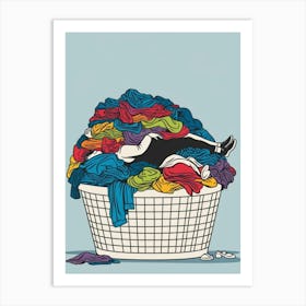 Laundry Basket Canvas Print Art Print