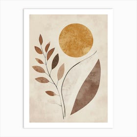 Sun And Leaves 13 Art Print