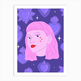 Queen Of Hearts Art Print