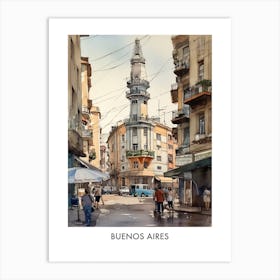 Buenos Aires Watercolor 1 Travel Poster Art Print