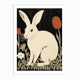 Rabbit In The Grass Art Print