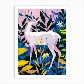 Deer In The Forest 10 Art Print