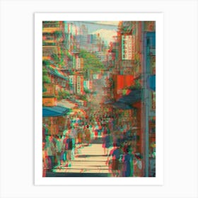 Asian Street Scene 4 Art Print