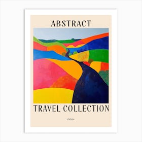 Abstract Travel Collection Poster Latvia 4 Art Print