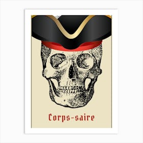 Corsair Skull Humor Art Print