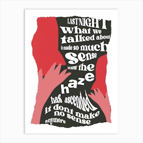 Ritz To The Rubble Arctic Monkeys Print Art Print