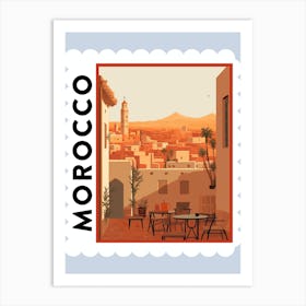 Morocco 3 Travel Stamp Poster Art Print