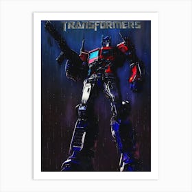 Transformer Optimus Prime Art Print