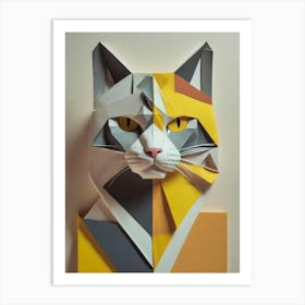 Origami Cat 1 Art Print