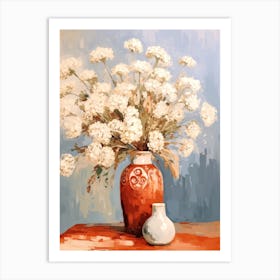 Queen Anne S Lace Flower Still Life Painting 2 Dreamy Art Print