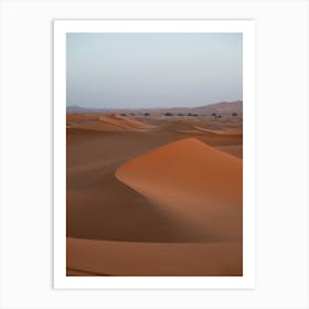 Sahara Morocco |Desert dunes with golden hour photography Art Print