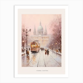 Dreamy Winter Painting Poster Vienna Austria 1 Art Print