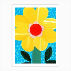 Yellow flower Art Print