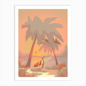 To The Beach Art Print