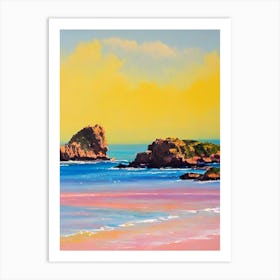 Cala Varques Beach, Mallorca, Spain Bright Abstract Art Print