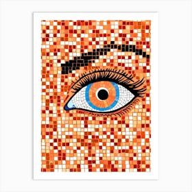 Mosaic Eye Art Print