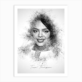 Tessa Thompson Art Print