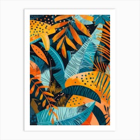 Tropical Leaves 44 Art Print