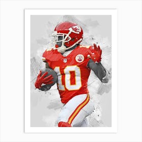 Tyreek Hill Kansas City Chiefs Art Print