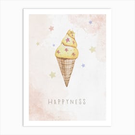 Icecream happiness print Art Print