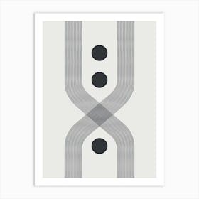 Abstract Lines Circle 2 Art Print