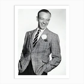 Fred Astaire Wearing Carnation Art Print