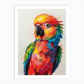 Colorful Parrot 3 Art Print