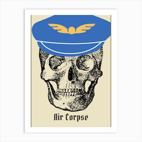 Air Force Skull Humor Art Print