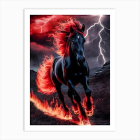 Fire Horse 10 Art Print