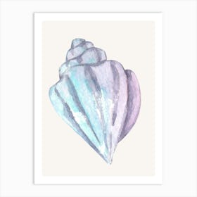 Watercolor Seashell 4 Art Print