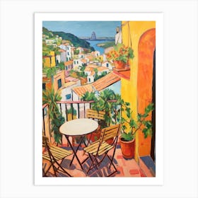 Positano Italy 4 Fauvist Painting Art Print