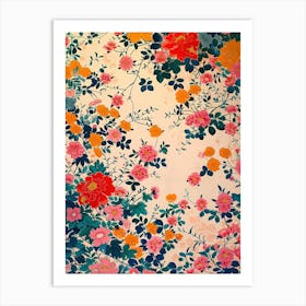 Great Japan  Hokusai Botanical Japanese 2 Art Print