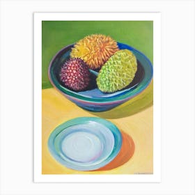 Durian Bowl Of fruit Art Print