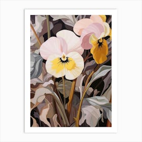 Wild Pansy 4 Flower Painting Art Print