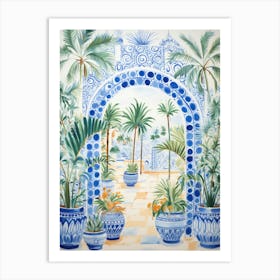 Blue And White Painting Art Print